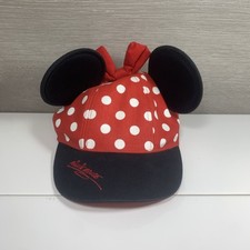 Disney Parks Minnie Mouse Ears Polka-Dots Hat Cap Size Youth Walt Disney World