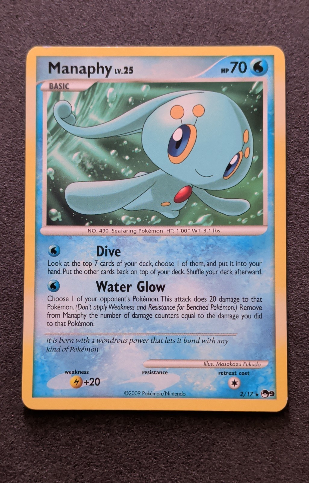Pokémon TCG Manaphy 2/17 Pokemon Promos Holo Promo Promo