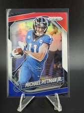 2025 Panini Prizm #23 Michael Pittman Jr. Red White and Blue