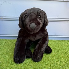 Vtg Kids Preferred Black Lab Retriever Plush Stuffed Animal Dog 27 Inch Large