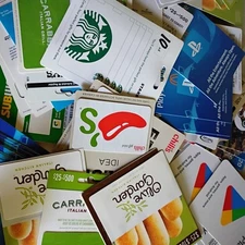 1,500 Gift Cards No Value - Different Cards Major Brands - No Value
