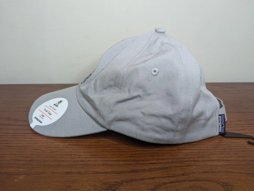 Sombrero Patagonia Gorra Trad Gris Corona Baja Fitz Roy Icono No Estructurado Papá Correa Trasera Foto 2 de 4