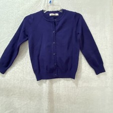 GRACE KARIN Girls Cardigan Sweater Size 8 Essential Soft Knit Button-Up NEW