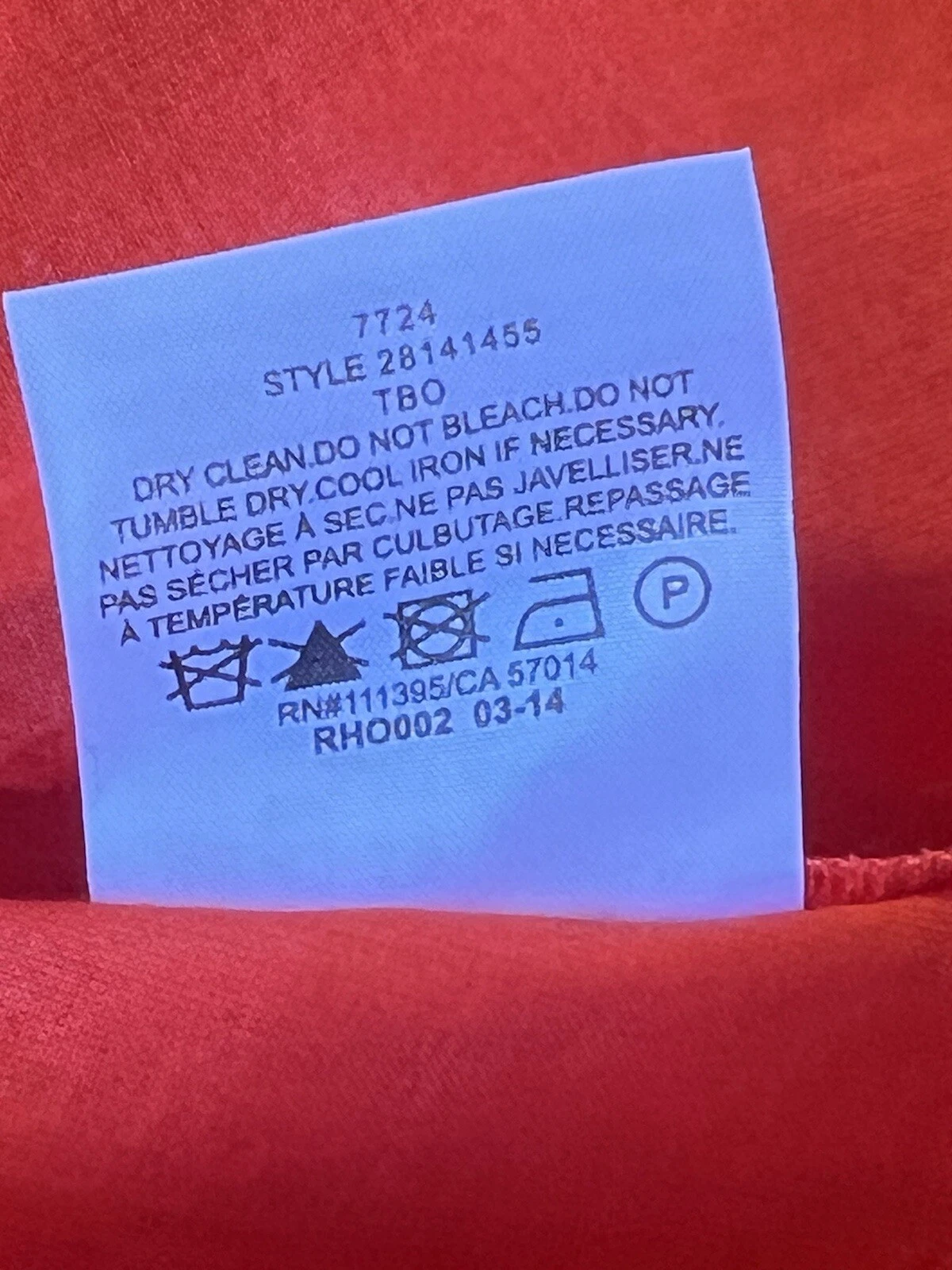 Abito donna Tory Burch Berdine con occhielli taglia 6 rosso senza maniche foderato a cuore