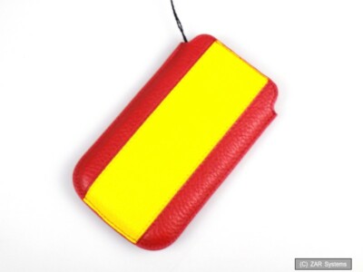Galeli G-EASYWM14M-04 Flagge Spanien Hülle Case Echt Leder für z.B. iPhone 4 NEU
