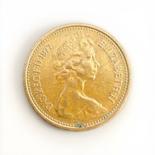 Great Britain 1977 - 1 New Penny / 1p - Queen Elizabeth II 2nd Portrait