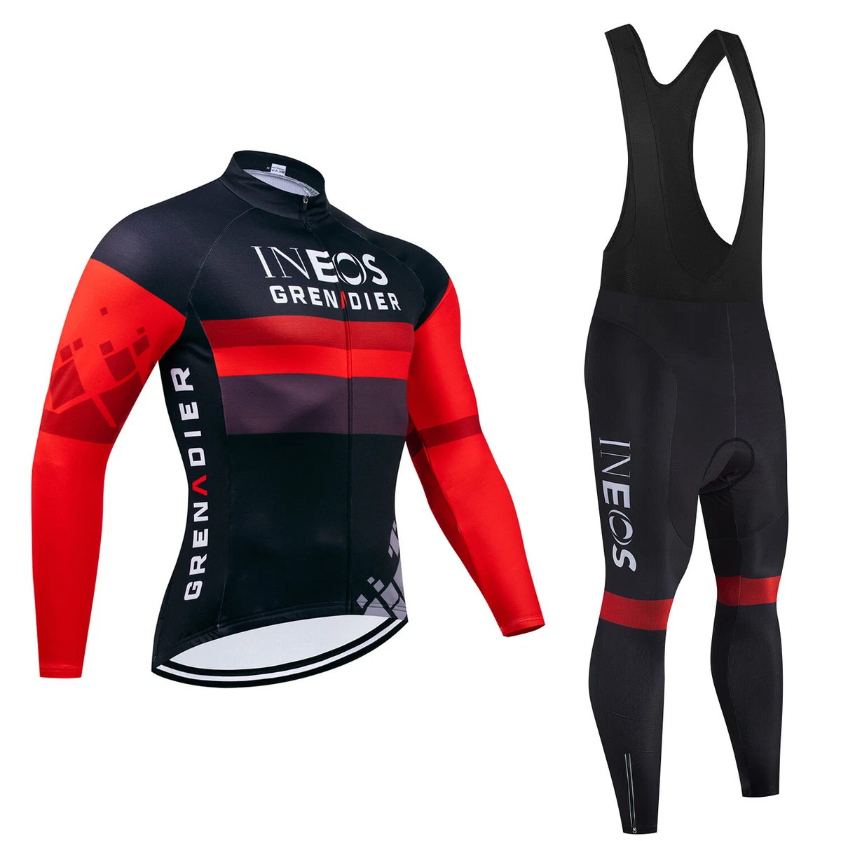 Tenue Complète Vélo GIST G-OUT - Maillot + Cuissard - Noir/rouge - Neuf Avec étiquettes
