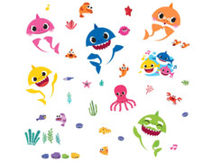 RMK4303SCS Baby Shark Peel and Stick Wall Decals