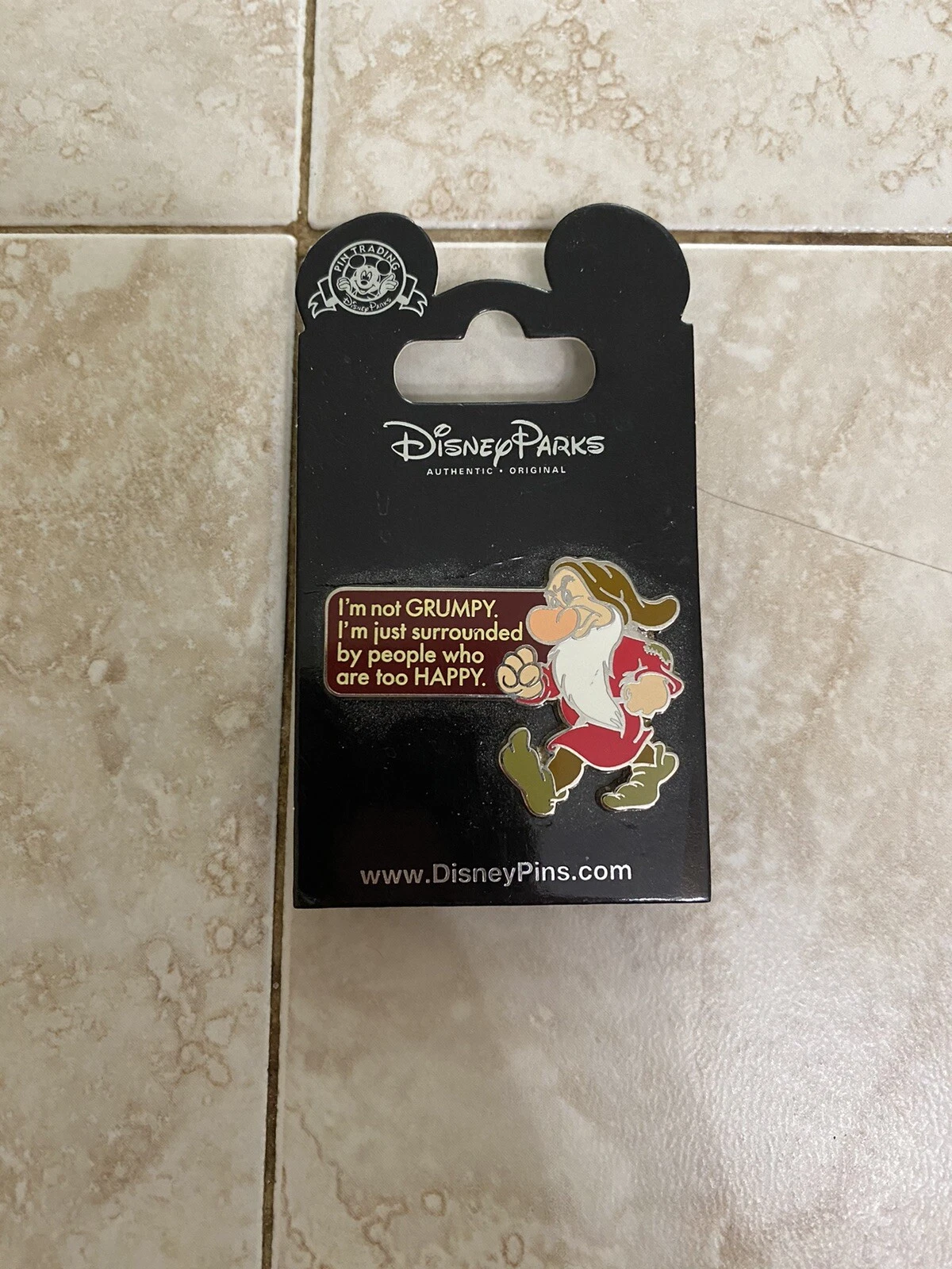 Disney’s I’m Not Grumpy Pin From Snow White and The Seven Dwarfs - Disney Parks