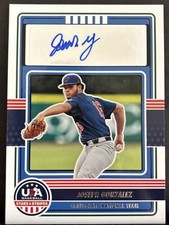 Joseph Gonzalez 2023 Panini Stars & Stripes USA Holo Collegiate Auto Autograph