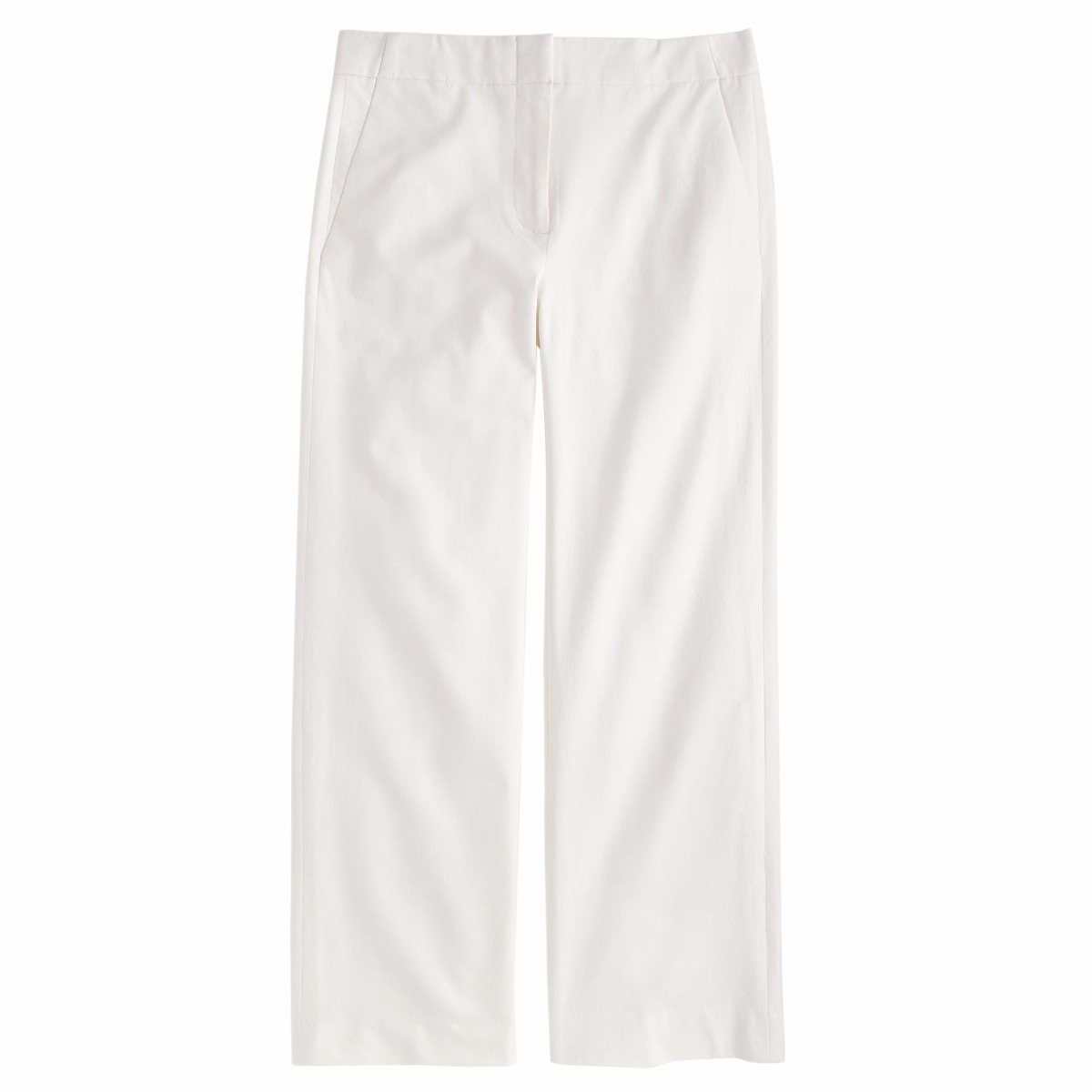 Pantalon J.Crew Patio En Coton Bi-stretch - Taille 4 (XS) Blanc - Style Capri Cropped - Neuf Avec étiquettes