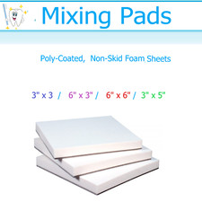 Dental Mixing Pads Paper/Poly Coated Disposable 3x3, 6x6, 6x3,  3" x 5", 100/Pk