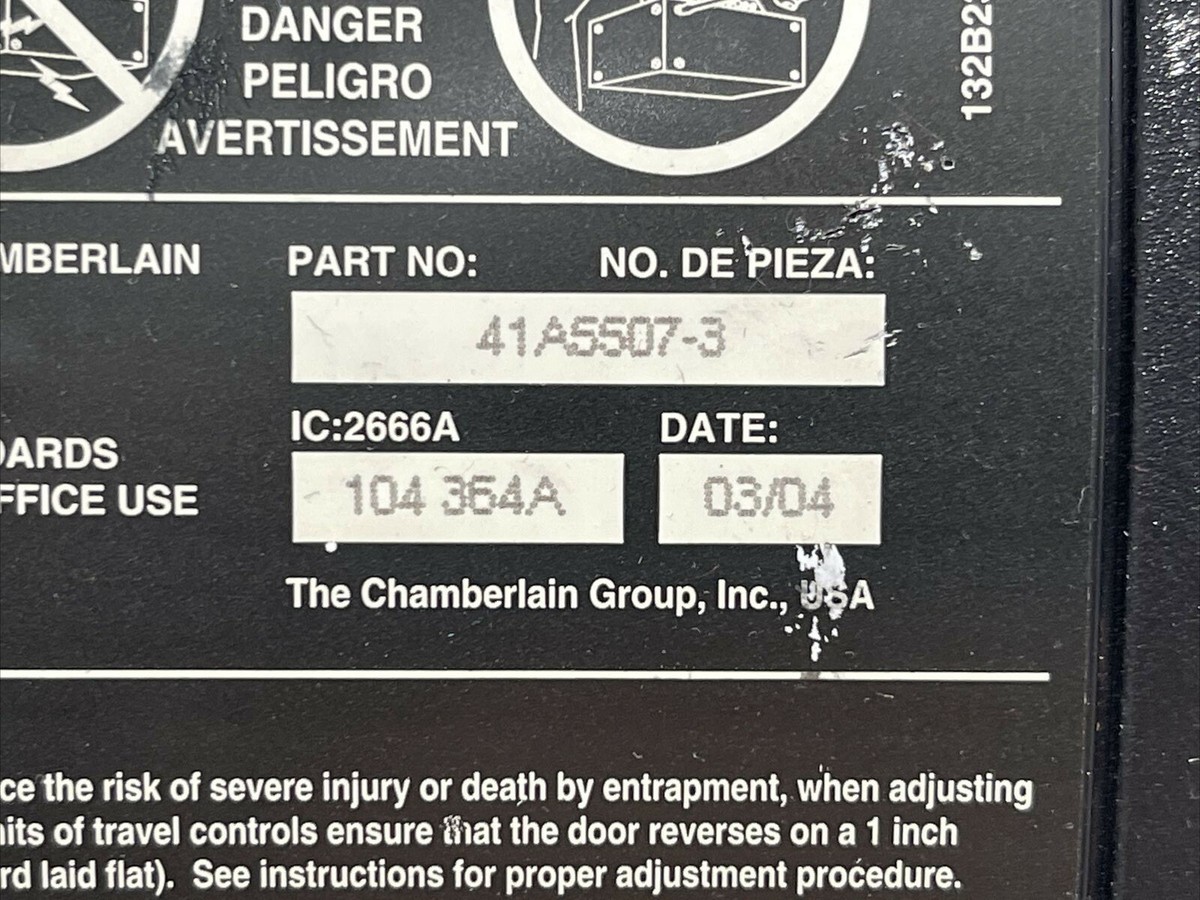Chamberlain Liftmaster 41A5507-3 Garage Door Receiver Logic Board