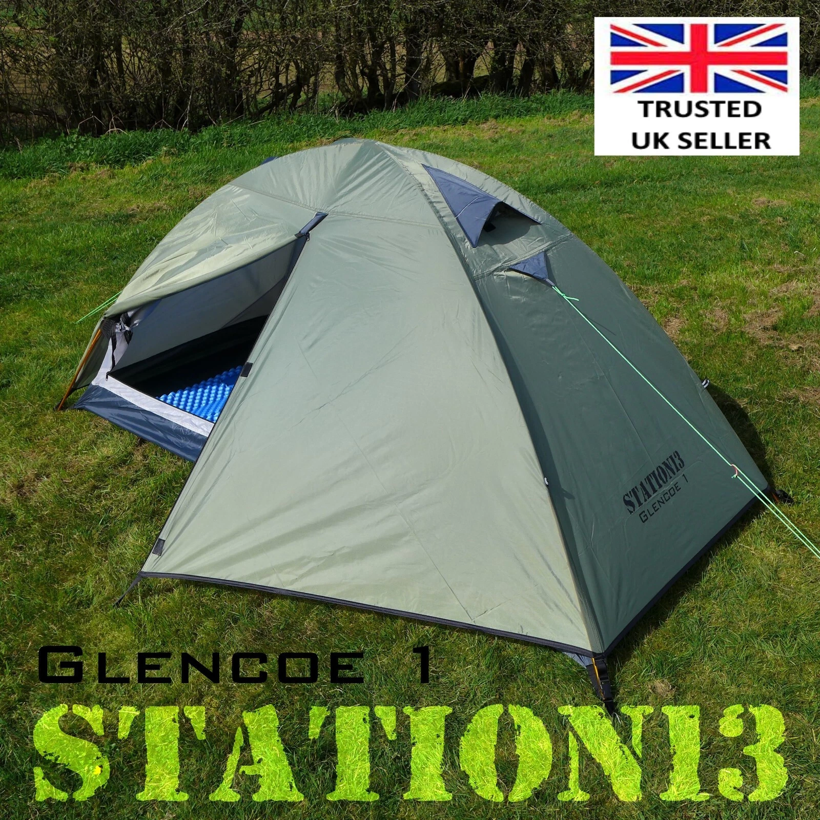 Bikepacking Tent - Lightweight 1 Person Tent - STATION13 'Glencoe 1' - Just 2kgs