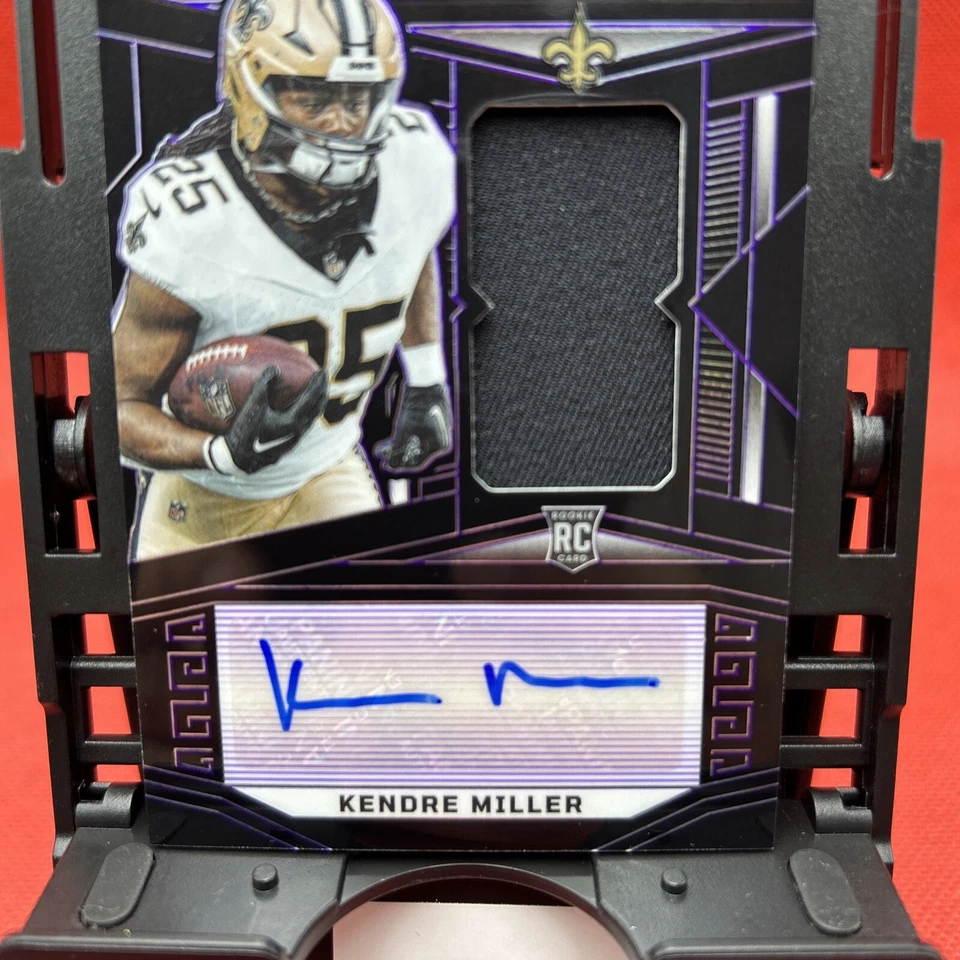 2023 Panini Obsidian Kendre Miller RC Patch Auto RPA 8/75 #208 Saints - Image 2 of 4