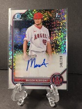2022 Bowman Baseball Mason Albright AUTO Speckle Refractor /299 1st Angels