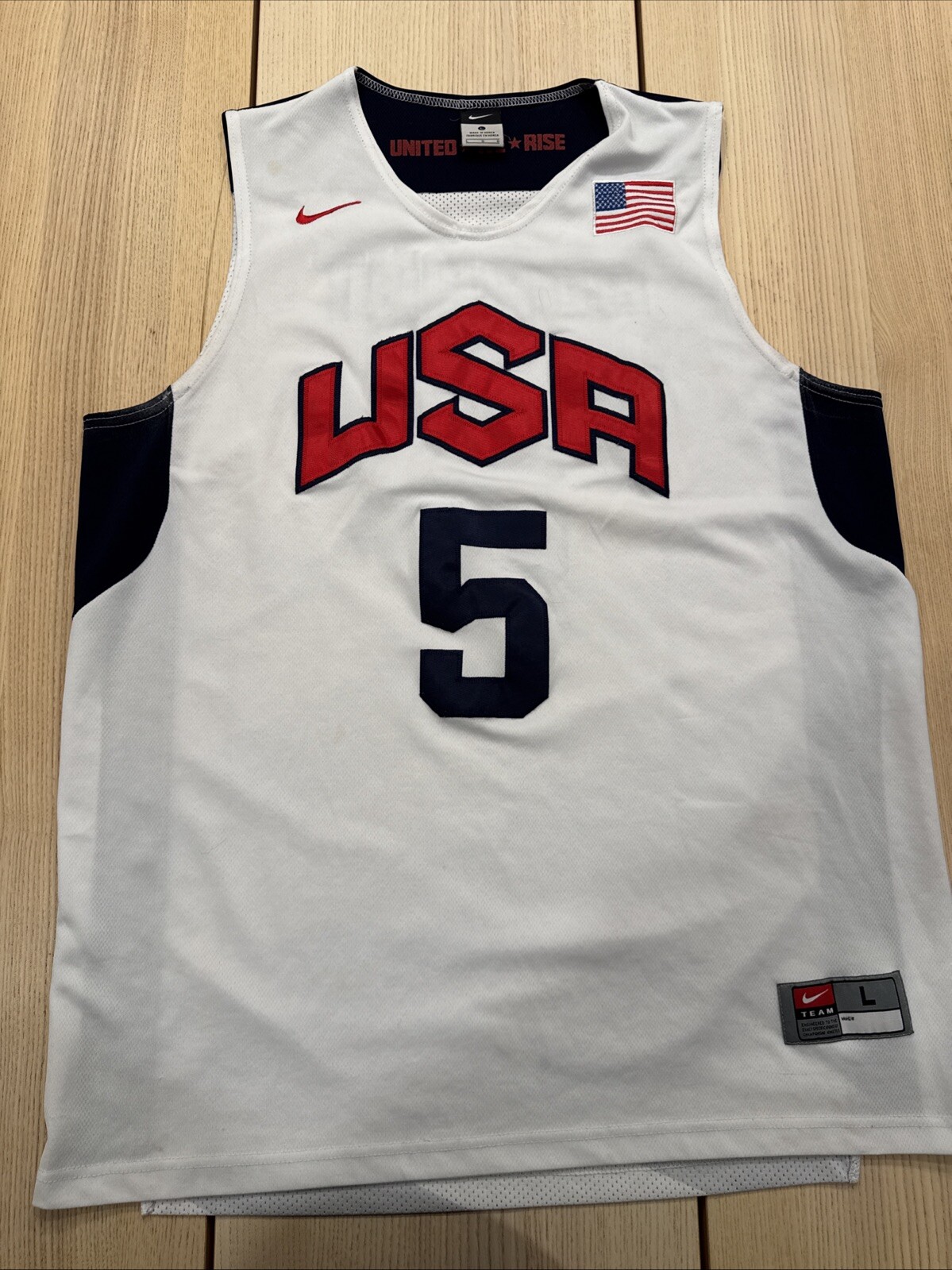 Vintage Kevin Durant Team USA Olympic NIKE Basketball Jersey Adult Large NBA