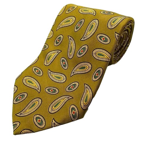 Fendi tie mens green - Gem Fendi Cravatte Mens One Size Green Pheasant Floral Scroll Silk Tie Italy Luxury main image 1
