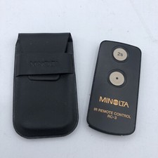 Minolta Camera IR Remote Control RC-3 w/Case New Duracell Battery - Works