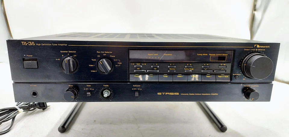 Receptor amplificador sintonizador de alta definición de estasis Nakamichi TA-3A Foto 2 de 4