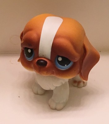 Figurine Littlest Pet Shop - Chien Saint Bernard N°76 - Occasion - Hasbro
