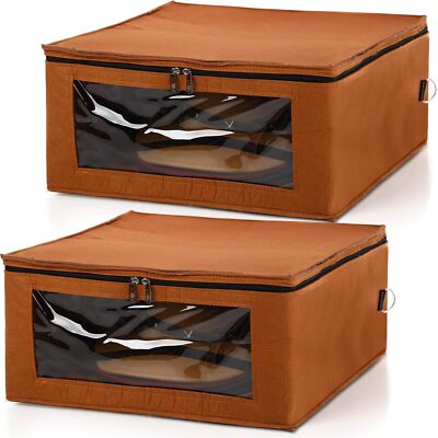 2 Pack Hat Storage Box for Cowboy Hat Square Foldable Travel Wide Brims Caps ...