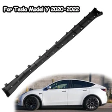 Replacement For 2020-2022 Tesla Y Black Side Skirts Rocker Panel Driver Side