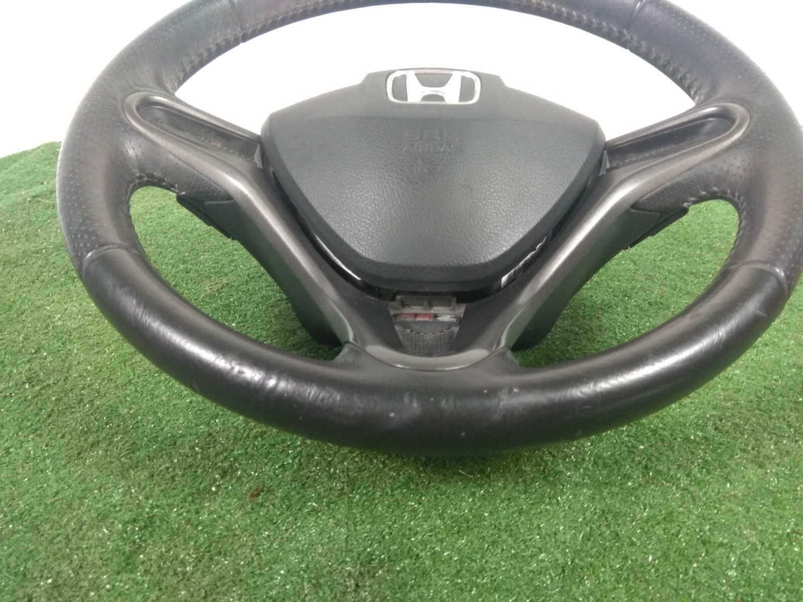 JDM Honda RSZ Black Leather Steering Wheel RN6 RN8 RD1 FD2 Steering
