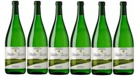 6 Flaschen MüLler-Thurgau, Qba, Halbtrocken, Weiß A 1 L 11,5% Vol.