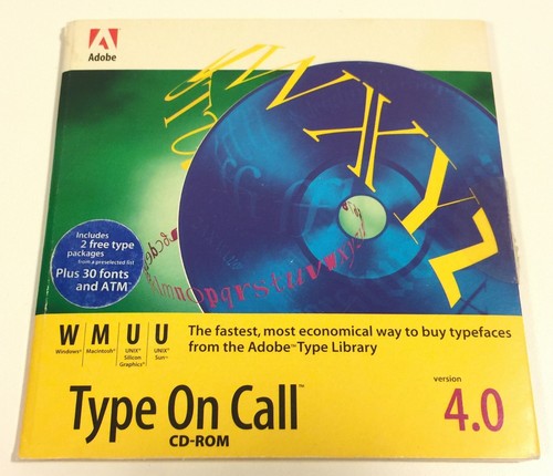 Adobe Type on Call 4.0 - software de CD-ROM para PC - 1995 - Imagen 2 de 7