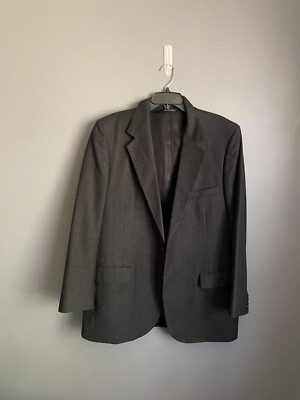 Vintage Lanvin Striped Blazer Mens Size 44R