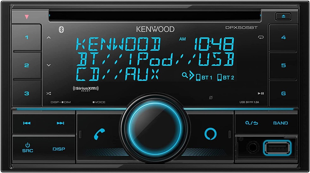KENWOOD DPX505BT AM FM CD Bluetooth Stereo + SiriusXM Satellite