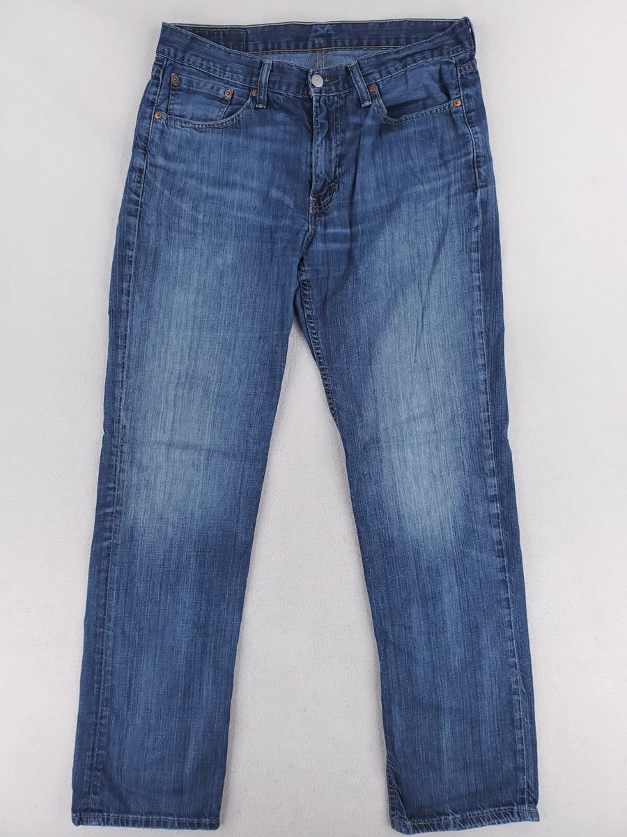 Levis 514 Pants Mens Sz 33x34 Slim Straight Jeans Lightweight