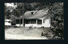 Stone Lake Wisconsin WI 1925/30s RPPC Maywood Resort Cabaña Idlewild en Sand Lake