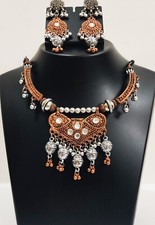 Belly Dance Set Fashion Jewelry Handmade Ats Kopar Metal Necklace Tribal Choker