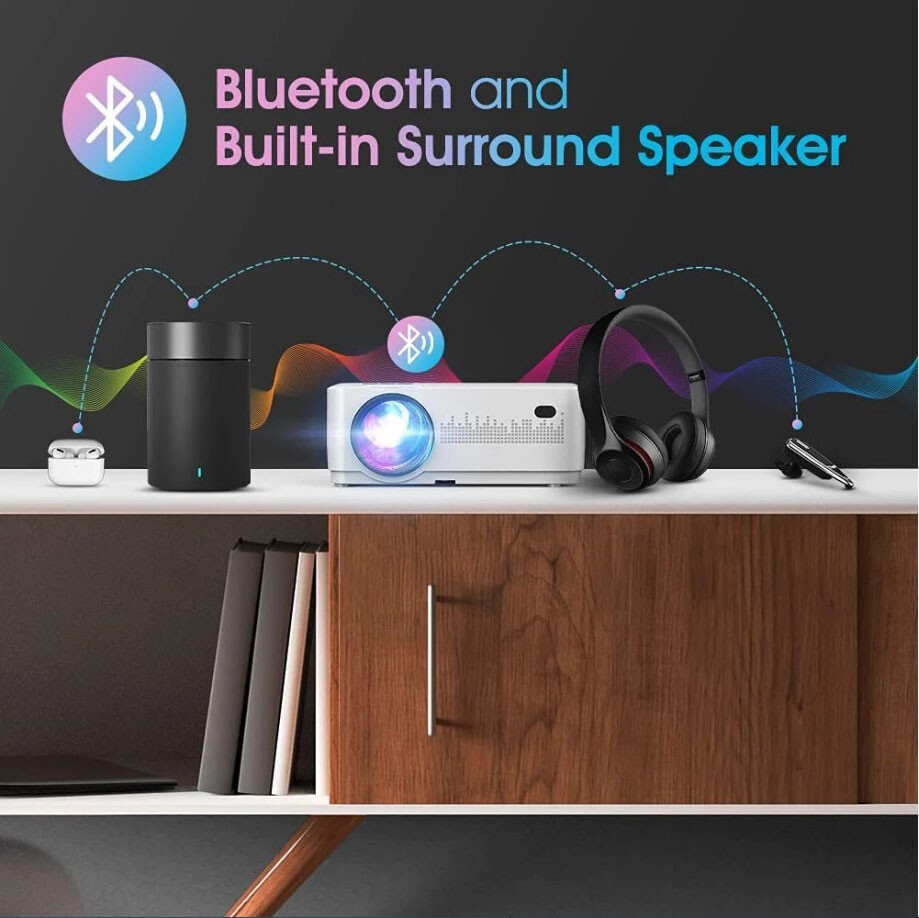 DBPOWER Mini LCD L23 15000L Native 1080P 5G WiFi Bluetooth Video