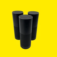 LOT OF 3 Amazon Echo 1st Gen Smart Assistant Speaker SK705DI Black #222 z43 b9