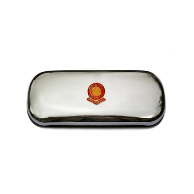 KNIGHT Bristol City football club polished chrome glasses case