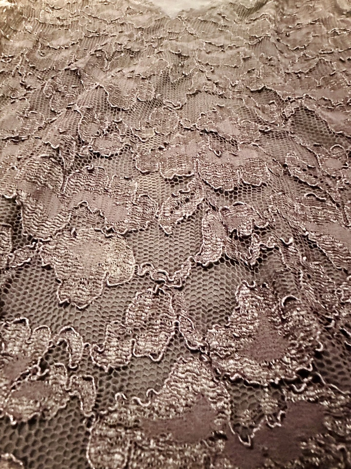 Hale Bob Sheer Lace Long Sleeve Fitted V Neck Size Small - Image 4 of 4