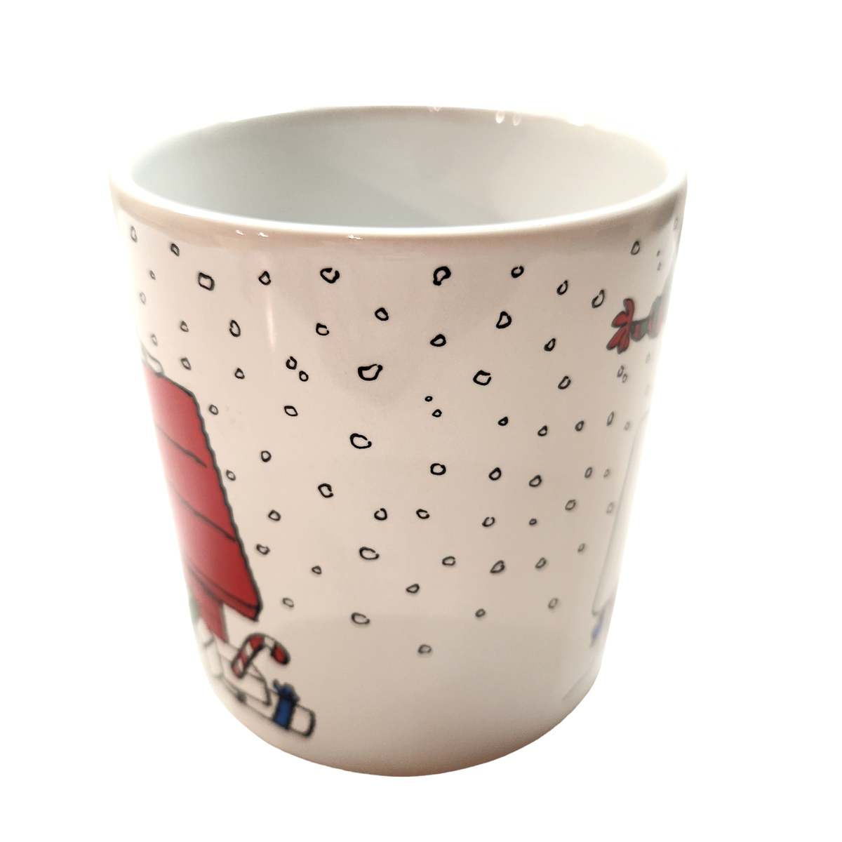 Zrike Brands Peanuts Snoopy Woodstock Stoneware Christmas Coffee