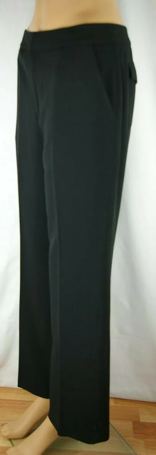 Grace Elements Solid Black Flat Front Polyester B… - image 10