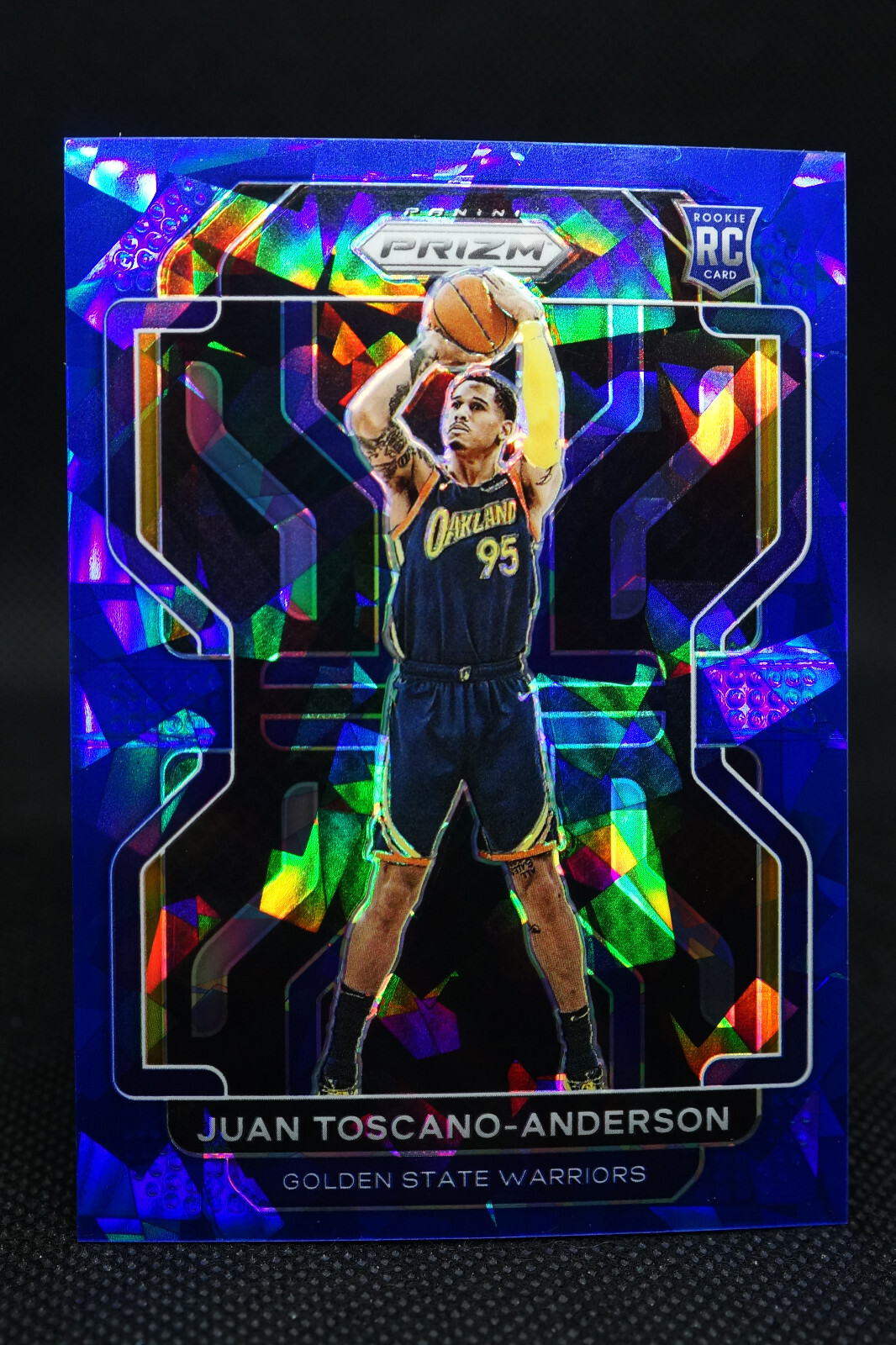 2021-22 NBA Panini Prizm Blue Ice 44/125 Juan Toscano-Anderson #295 Rookie RC