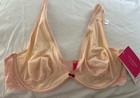NWT Isaac Mizrahi Fabtech Pink Unlined  Plunge Bra Size 38 D — photo 1