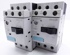 2x Siemens 3RV1011-0KA10 E-Stand: 01 Circuit Breaker + 3RV1901-1D E:02 -used-