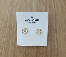 Kate Spade White Flower Earrings. New