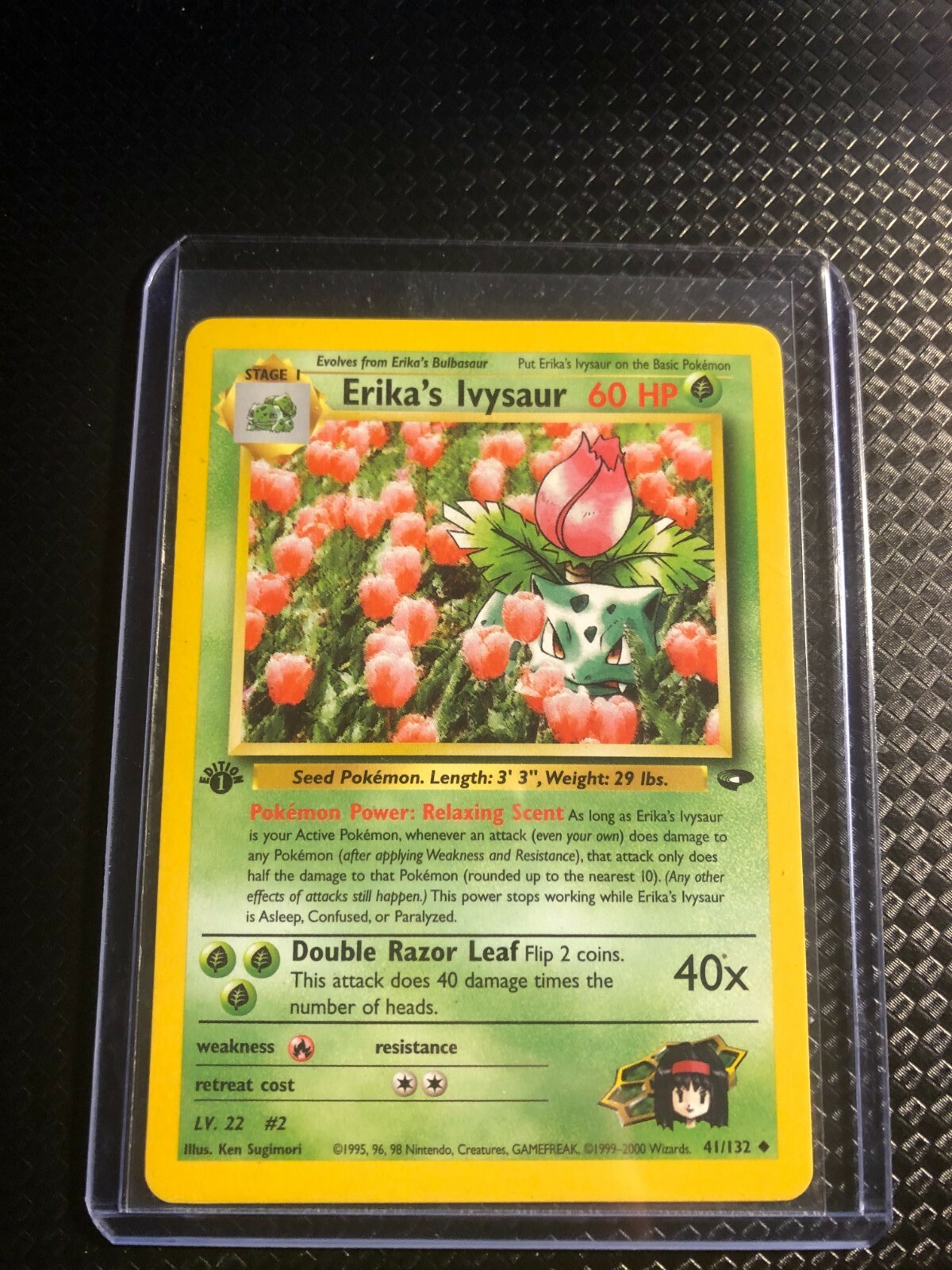 1st Edition Erika’s Ivysaur 41/132 - Gym Challenge - Near Mint