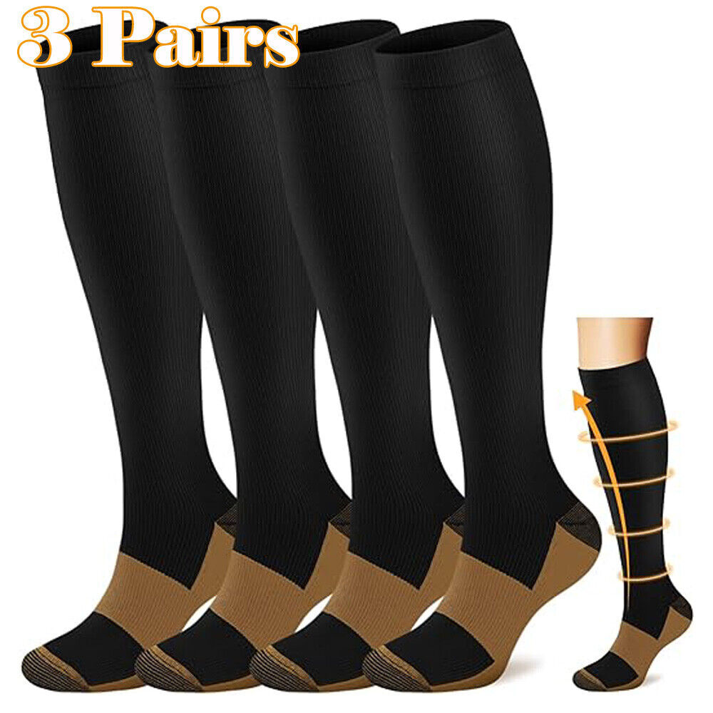 20-30 mmHg Medical Athletic Compression Socks for Edema Diabetic Varicose Veins  -image