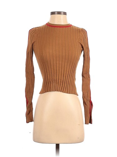 Zara Women Brown Long Sleeve Top S | eBay