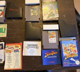 Nintendo NES PAL Lotto giochi con scatole e manuali: DuckTales, Turtles, Goal! 