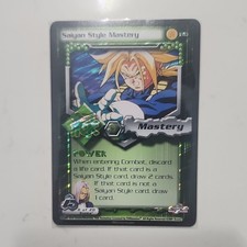 Dragon Ball Z TCG Trunks Saiyan Style Mastery Foil Card 8 of 20 2001